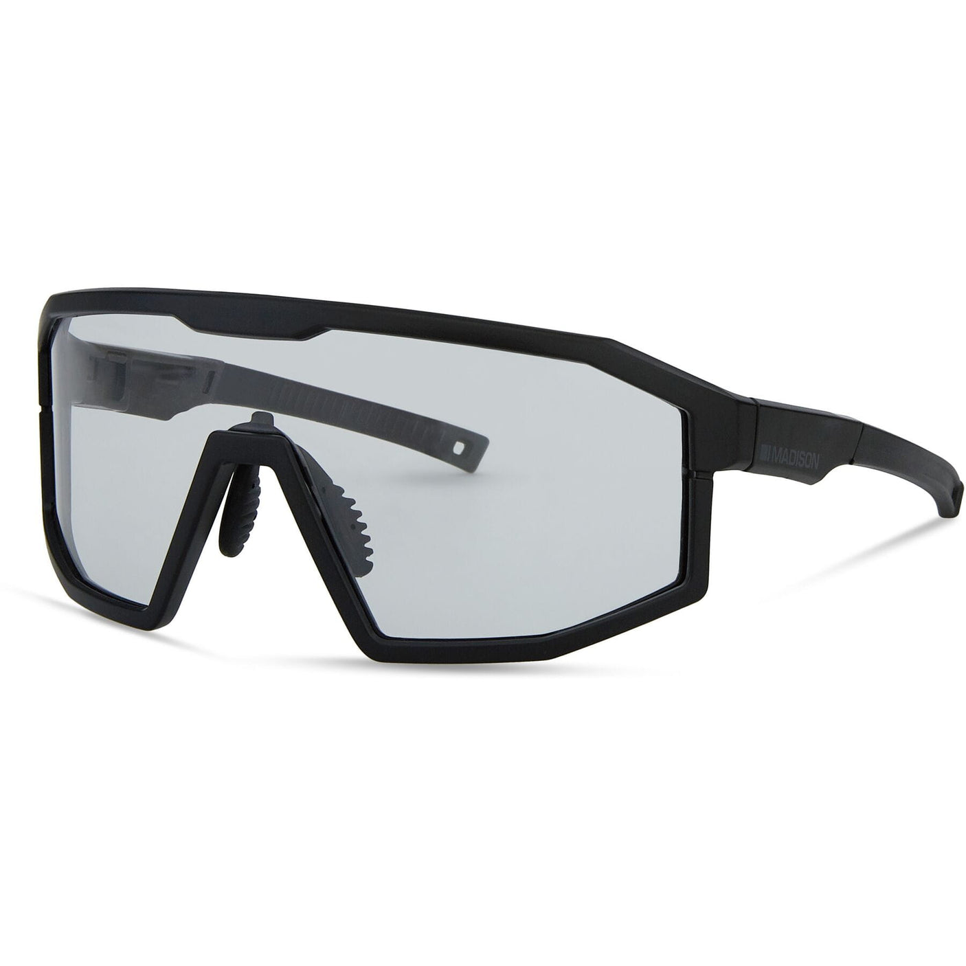 MADISON Enigma Matt Black Sunglasses (Clear Lens)