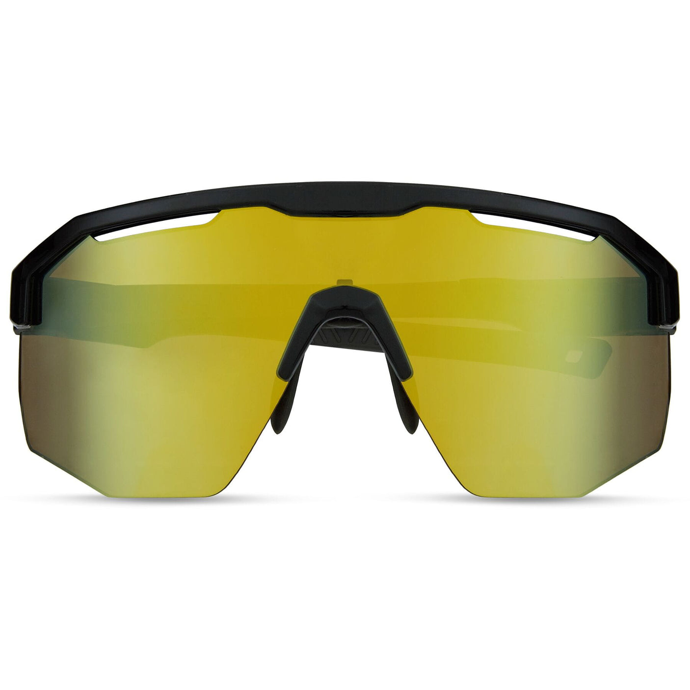MADISON Cipher Gloss Black Sunglasses (3 Lens Pack - Bronze Mirror / Amber / Clear)