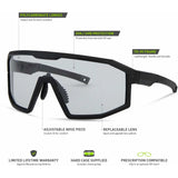 MADISON Enigma Matt Black Sunglasses (Clear Lens)