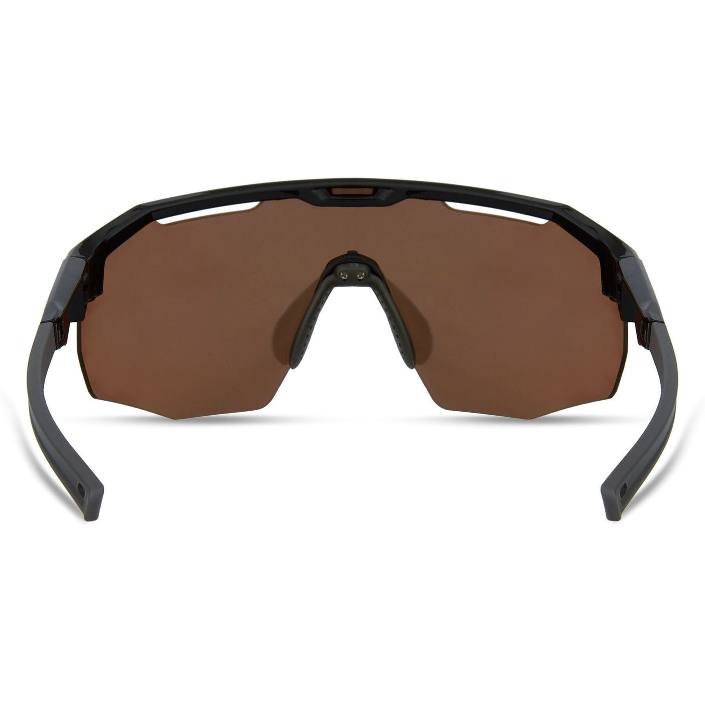 MADISON  Cipher Gloss Black Sunglasses (3 Lens Pack - Bronze Mirror / Amber / Clear)