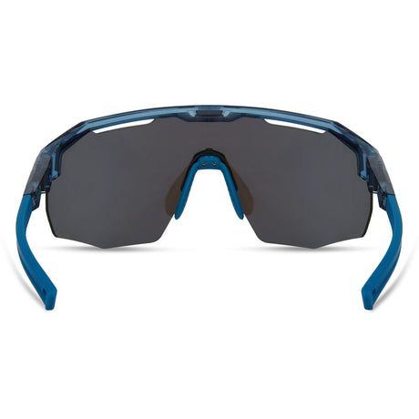 MADISON Cipher Crystal Gloss Blue Sunglasses (3 Lens Pack - Blue Mirror / Amber / Clear)