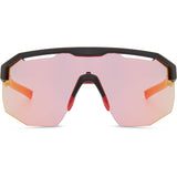 MADISON Cipher Gloss Black Sunglasses -(Pink Rose Mirror Lens)