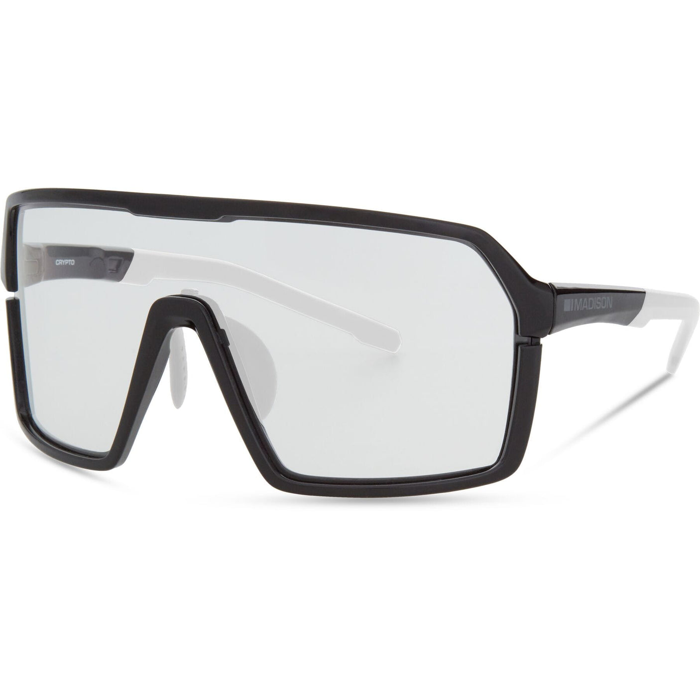 MADISON Crypto Gloss Black Sunglasses (Clear Lens)