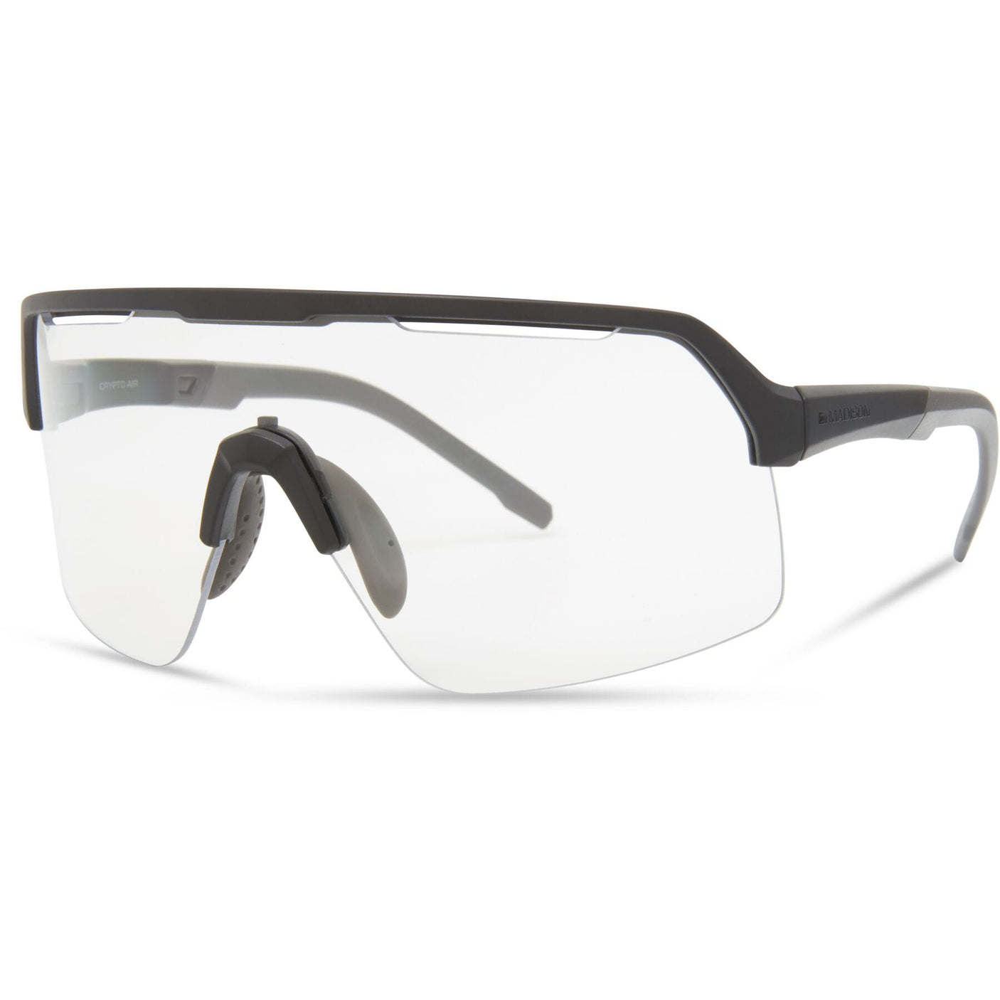 MADISON Crypto Air Matt Black Sunglasses (Clear Lens)