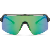 MADISON Crypto Air Crystal Smoke Sunglasses (Green Mirror Lens)